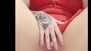 i spread my legs in the bathroom and touch myself gently.