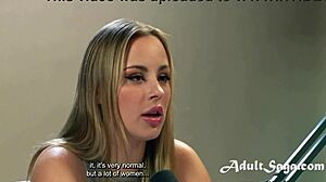 Anna Claire Shares Her Deep Emotions During Interview and Intense Solo Masturbation Session.