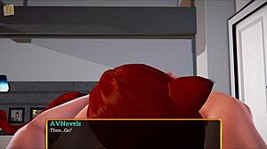 Intense Family Riding With Big Cock Redhead