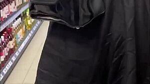 sloppy deepthroat, daring footjob, and rimming after risky public flashing in elevator.