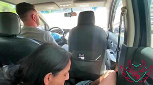 She sucked her stepson while the cuck drove us