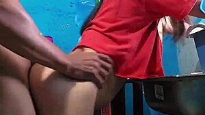 Chica Linda MEXICANA Gets FUCKED Hard While Washing Dishes in the KITCHEN