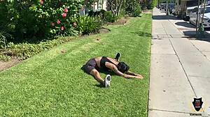 Fit Ava Lee fucks monster cock!