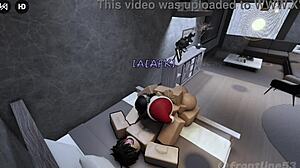 Horny sluts with big tits crave monster cocks in threesome.