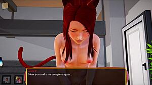 Intense Family Riding With Big Cock Redhead