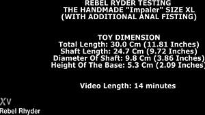 Getting Impaled on Monster Dildo with Anal Fisting