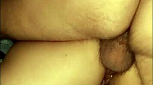 Man, I'm pounding this chick's ass and creaming all over her gaping hole!