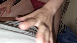 she finds her colombian partner in underwear on the street and convinces her to ride her big cock during outdoor casting