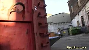 German Teen Takes Big Cock Deep in Outdoor Adventure