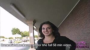 pregnant flashing & sexy oil rub down with big tits amateurs outdoor public massage