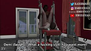 i’m obsessed with my ebony domina punishing this whore just right