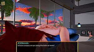 Intense Family Riding With Big Cock Redhead