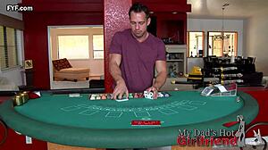 johnny's blackjack lessons turn into boob-filled affair with brooklyn