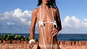 Wow! Hairy Bush Battles Micro Bikini in Public Twerking Showdown?
