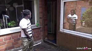 German mature cougar craves black construction guy for outdoor cheating thrill.