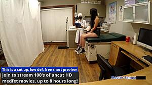 Dr. Tampa Conducts Blaire Celeste's Tampa University Physical Exam