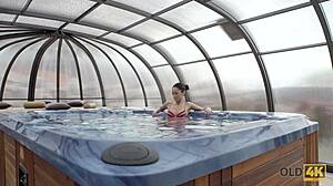 Handsome Old Man Fucks Flawless Young Czech Model Angie Moon