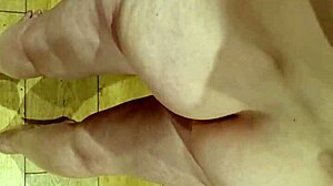 British woman getting her body shaved smooth