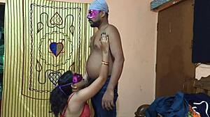 Indian shy bhabhi fucked hard by landlord for smoking and inviting boyfriends.