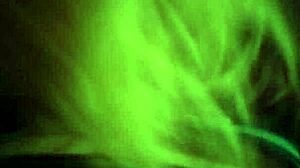 Sexy hot blonde beauty shares steamy smoke moment with partner