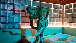 Join me for a steamy foam bath fun
