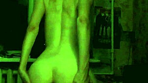 Skinny young girlfriend with tiny tits begs for sex. Friend watches the intense encounter.