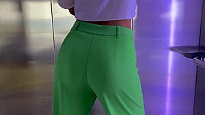 fit teen from tinder gets banged by huge boss in kitchen