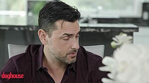 Curvy babe rides big cock on bed until she cums hard