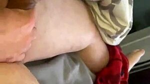 Watch the wife sucking monster cock and getting cum on her shaved pussy