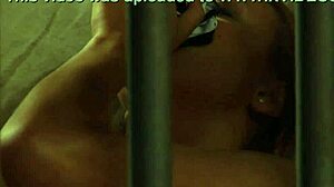 Slutty Lesbian Slave Bound and Masturbating to Intense Orgasm