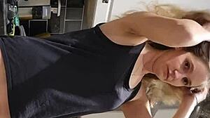 British woman getting her body shaved smooth
