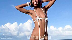 Wow! Hairy Bush Battles Micro Bikini in Public Twerking Showdown?