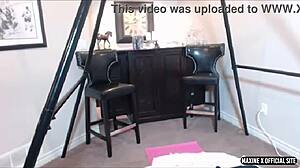 maxine spreads her bubble ass to dildo fuck herself in webcam show