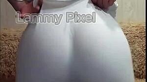 Man, watch horny Lammy Pixel strip and flaunt that gorgeous ass!