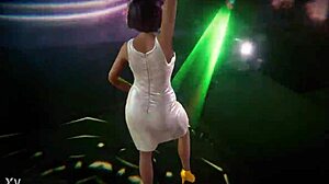 Detailed twerking moves in funk dance style