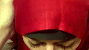 First Facial for Arab Housewife Mia in Niqab Blowjob