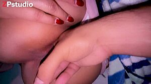 Masturbating stepsister Frid's sexy pussy to gaping!