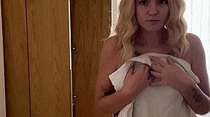 the postman got caught, and the housewife handles the situation