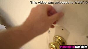 Step daughter got horny spying on step dad.