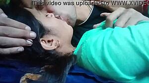 Wow! Kissing and Squeezing Girlfriend's Boobs in Wild Action!