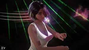 Detailed twerking moves in funk dance style