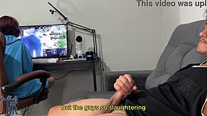 Risky handjob will she notice english subtitles