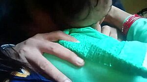 Wow! Kissing and Squeezing Girlfriend's Boobs in Wild Action!