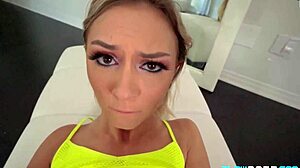 Hot chloe temple craves cock for blowjob cumshot and deepthroat licking