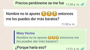 Doña Mary got excited and sent me her nudes for fun