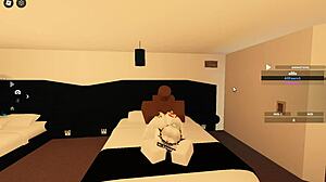 Roblox porn blacked with hardcore blowjob leading to creampie and anal orgasm!