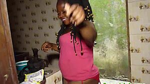 my boyfriend ate my pussy right in the kitchen