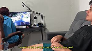 Risky handjob will she notice english subtitles