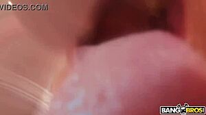A hidden spy cam captures an intense threesome with a hot milf riding hard.