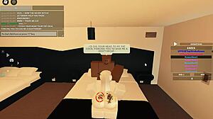Roblox porn blacked with hardcore blowjob leading to creampie and anal orgasm!